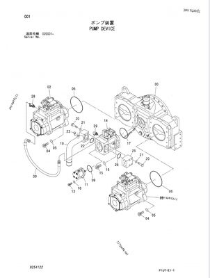 K3V280SH-NXXXL-OE41 K3V280 9254122 4635645 4641835, ZX850-3F, ZX850LC-3-DH, ZX870H-3, ZX870H-3-HCMC, ZX870H-3F, ZX870R-3, ZX870R-3F pompa idraulica